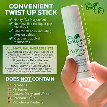 Emu Joy Anti Itch Stick for Bug Bites and Burns