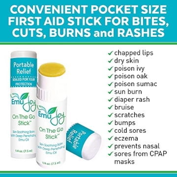 Emu Joy Anti Itch Stick for Bug Bites and Burns