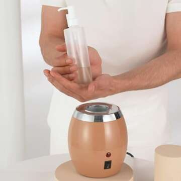 Master Massage Single Bottle Massage Oil Heater with Dispenser Bottle