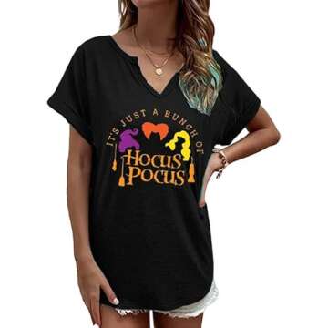 Fall Shirts for Women Pumpkin T Shirt V Neck Cute Graphic Autumn Tees Thanksgiving Blouse Halloween ...