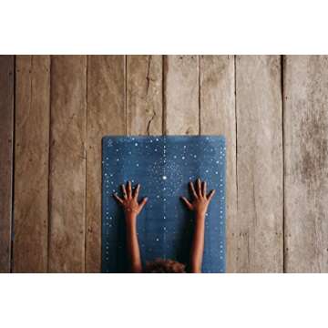 YOGA DESIGN LAB | The Combo Yoga Mat | 2-in-1 Mat+Towel | Eco Luxury | Ideal for Hot Yoga, Power, Bikram, Ashtanga, Sweat | Studio Quality | Includes Carrying Strap! (Celestial, 3.5mm)