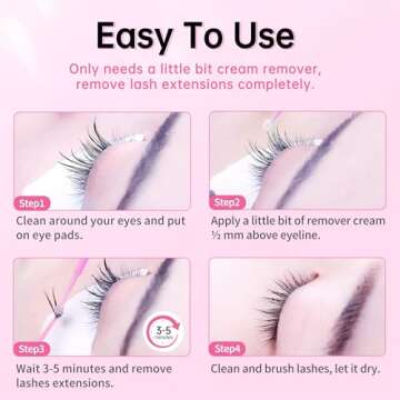 Beauty7 Eyelash Adhesive Remover Cream - Fast & Safe