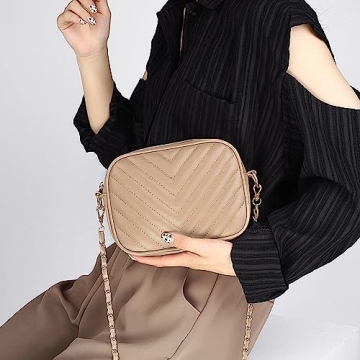 Trendy Quilted Crossbody Purse for Women Stylish Handbag