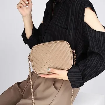 Trendy Quilted Crossbody Purse for Women Stylish Handbag