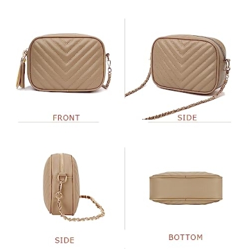 Trendy Quilted Crossbody Purse for Women Stylish Handbag