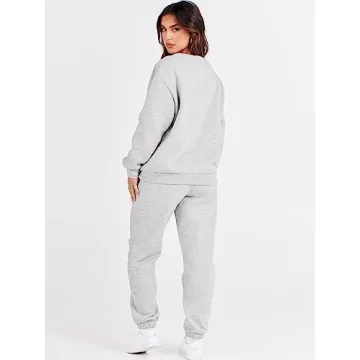 Women's Cozy Two Piece Sweatsuit - Stylish Fall Outfit