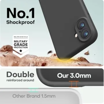 LOVE 3000 iPhone 16 Shockproof Silicone Case