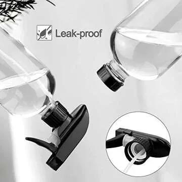 Elegant 16oz Glass Spray Bottle Set with Adjustable Nozzle