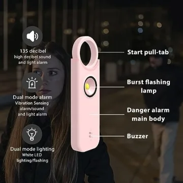 ARPHTYL Personal Safety Alarm Self Defense Keychain for Women