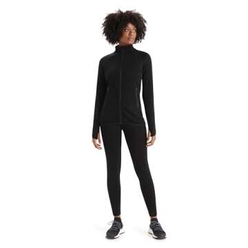 Icebreaker Merino Women's 260 Tech Leggings, Black, Medium