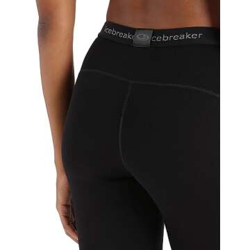 Icebreaker Merino Women's 260 Tech Leggings, Black, Medium