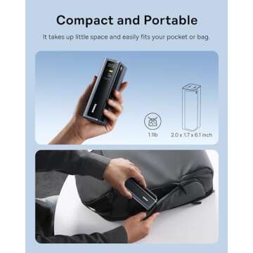 Baseus 20800mAh Portable Charger with 4 Ports and Display