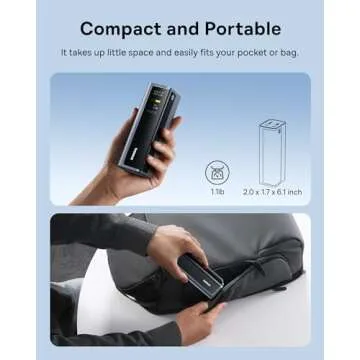 Baseus 20800mAh Portable Charger with 4 Ports and Display