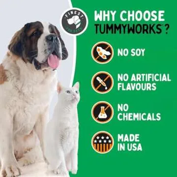 TummyWorks Probiotic Powder for Dogs & Cats. Probiotics For Digestive Health, Immune Support, Diarrhea, Gas, Itching & Seasonal Allergies. With Digestive Enzymes & Prebiotics. Made in USA - 160 Scoops
