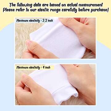 Baby Mittens, 6 Pairs Newborn Mittens No Scratch Mittens Newborn, Baby Gloves 0-6 Months, Baby Mittens 0-6 Months, Newborn Gloves, Guantes Para Bebes De 0-3 Meses, Eczema Gloves (Set D)