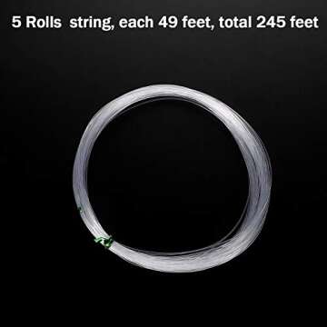 Gejoy 10 Pieces Halloween Decorations Witch Hat Hanging Witch Hat with 246 Feet Hanging Rope Accessory for Halloween Party Multi