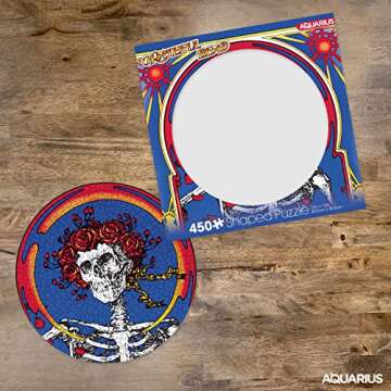 AQUARIUS Grateful Dead Skull & Roses 450 Piece Puzzle