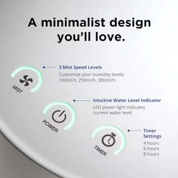 Carepod One 31S Quiet Stainless Steel Ultrasonic Humidifier