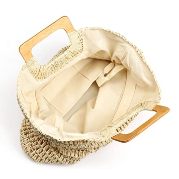 Stylish Handwoven Straw Beach Bag Summer Essential
