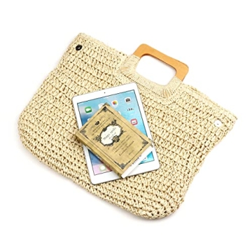 Stylish Handwoven Straw Beach Bag Summer Essential