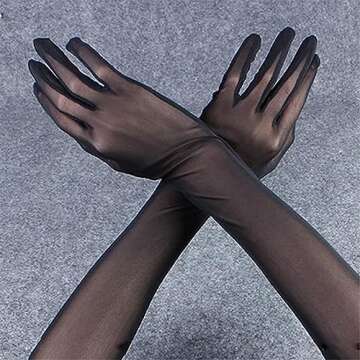 Luwint Long Mesh Gloves for Opera Dress & Cosplay Events
