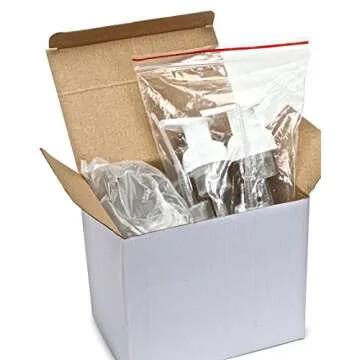 Vivaplex, 4, Clear, 8.5 oz (250 ml), Oval, Plastic Foaming Soap Dispensers, with White Pumps