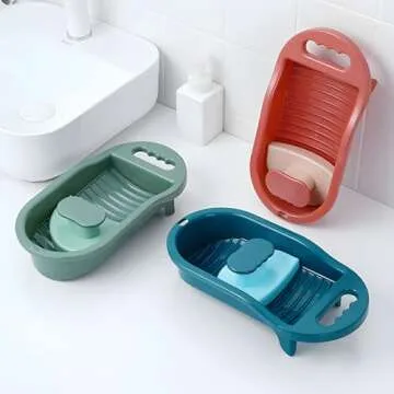 Multi-functional Household Laundry Board - Portable Washboard for Effortless Cleaning