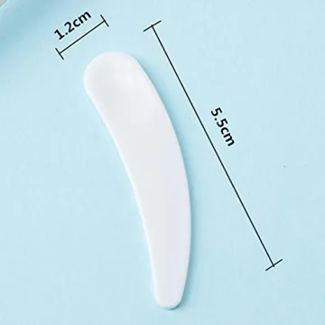 100 Mini Disposable Cosmetic Spatulas in Bright Colors