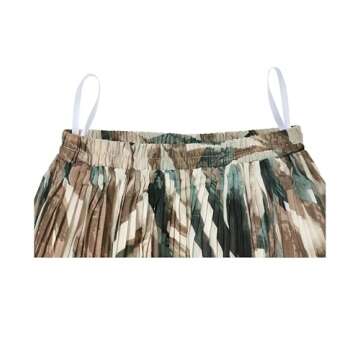 Kingfancy Women's Pleated Skirt - Stylish Chiffon Midi Skirt