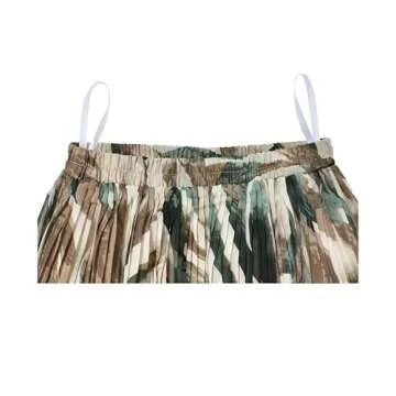 Kingfancy Women's Pleated Skirt - Stylish Chiffon Midi Skirt