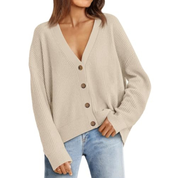 LILLUSORY Cardigan Sweaters for Women - Lightweight Oversized Fashion