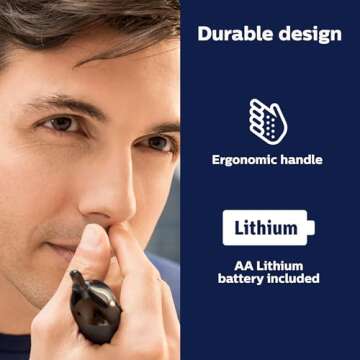 Philips Norelco Nose Trimmer 5000 for Sensitive Skin Grooming