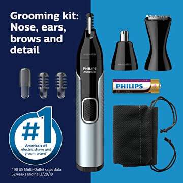 Philips Norelco Nose Trimmer 5000 for Sensitive Skin Grooming