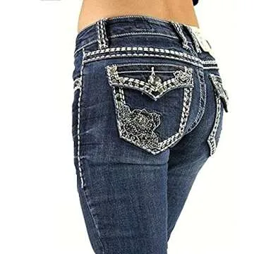 SEXY COUTURE Ripped Bootcut Jeans for Stylish Comfort
