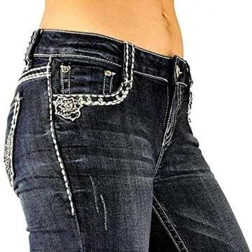 SEXY COUTURE Ripped Bootcut Jeans for Stylish Comfort