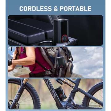 Portable Tire Inflator Air Compressor 150PSI Fast Pump