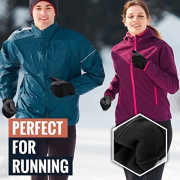 OZERO Men's Touchscreen Winter Gloves - Warm & Windproof