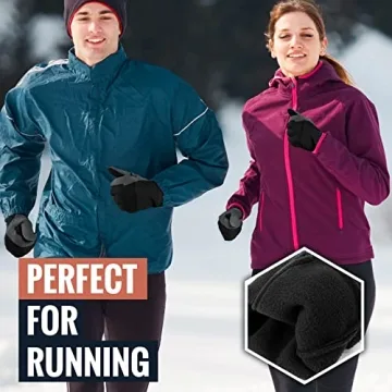 OZERO Men's Touchscreen Winter Gloves - Warm & Windproof