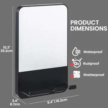 TAILI Fogless Shower Mirror for Easy Shower Shaving