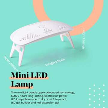 Beetles Nude Gel Nail Polish Kit with UV LED Light and Base Gel Top Coat Starter Kit, Soak Off Popular Nude Gel Polish Set with Nail Lamp Nail File for DIY Home Manicure Gift for women