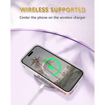 JIAXIUFEN iPhone 15 Pro Case - Glitter Marble Design