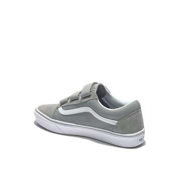 Vans Unisex-Adult Old Skool V ComfyCush Safe Space Skate Shoes, Drizzle/True White, 9.5 Women/8 Men