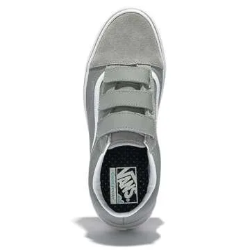 Vans Unisex-Adult Old Skool V ComfyCush Safe Space Skate Shoes, Drizzle/True White, 9.5 Women/8 Men