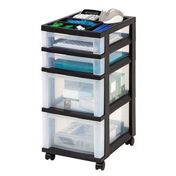IRIS USA 4-Drawer Rolling Storage Cart - Organize & Mobilize Your Space