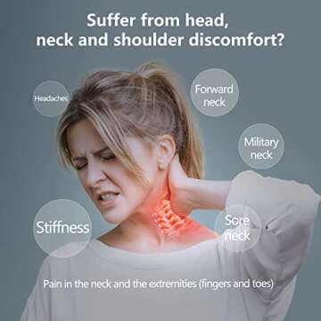 SoftSense Neck and Shoulder Relaxer, Cervical Neck Traction Device Neck Stretcher with Magnetic Ther...