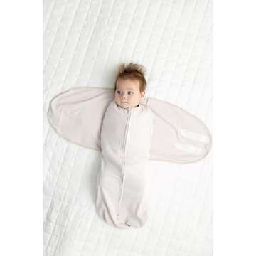 LullaBaby Double Dream Swaddle for Safe Sleep, 0-2 Months