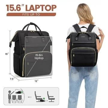 LOVEVOOK Laptop Backpack for Women, Stylish & Functional