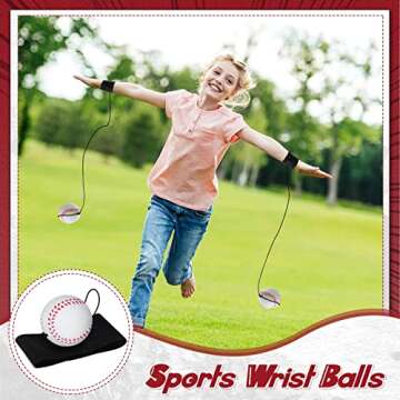 Jerify 30 Pcs Wrist Return Ball for Sports Fun and Practice