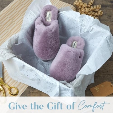 Fireside Shearling Scuff Slippers - Cozy Comfort For Home