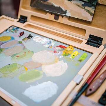 New Wave u.go Plein Air | Anywhere Grey Acrylic Paint Palette | 9 x 13.5 inches, Paint Palette, For Use With All Art Media, Fits In u.go Anywhere Pochade Box #00701